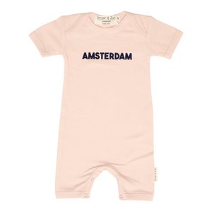 Baby romper soft pink Amsterdam