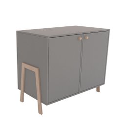 Komoda Polly Basic z drzwiami - Zielona