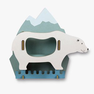 Kindergarderobe Dicke Tiere - Eisbär