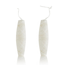 White dental floss refills for oral hygiene.