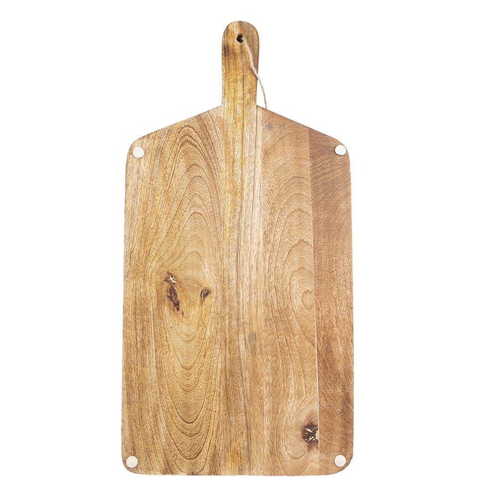 Decoratie Snijplank 25x50x2 cm Bruin Hout Rendier Borrelplank