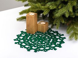Kersttafelplacemat SNOWFLAKE