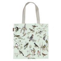 ORGANIC TOTE BAG - GARDEN BIRDS- made in Europe