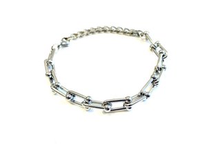 Armband -Steigbügel Edelstahl Zilver