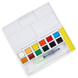 Juego de pintura de acuarela con 12 colores