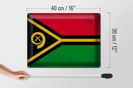 Bleach Child Flag Vanuatu 40x30cm Flag of Vanuatu Vintage