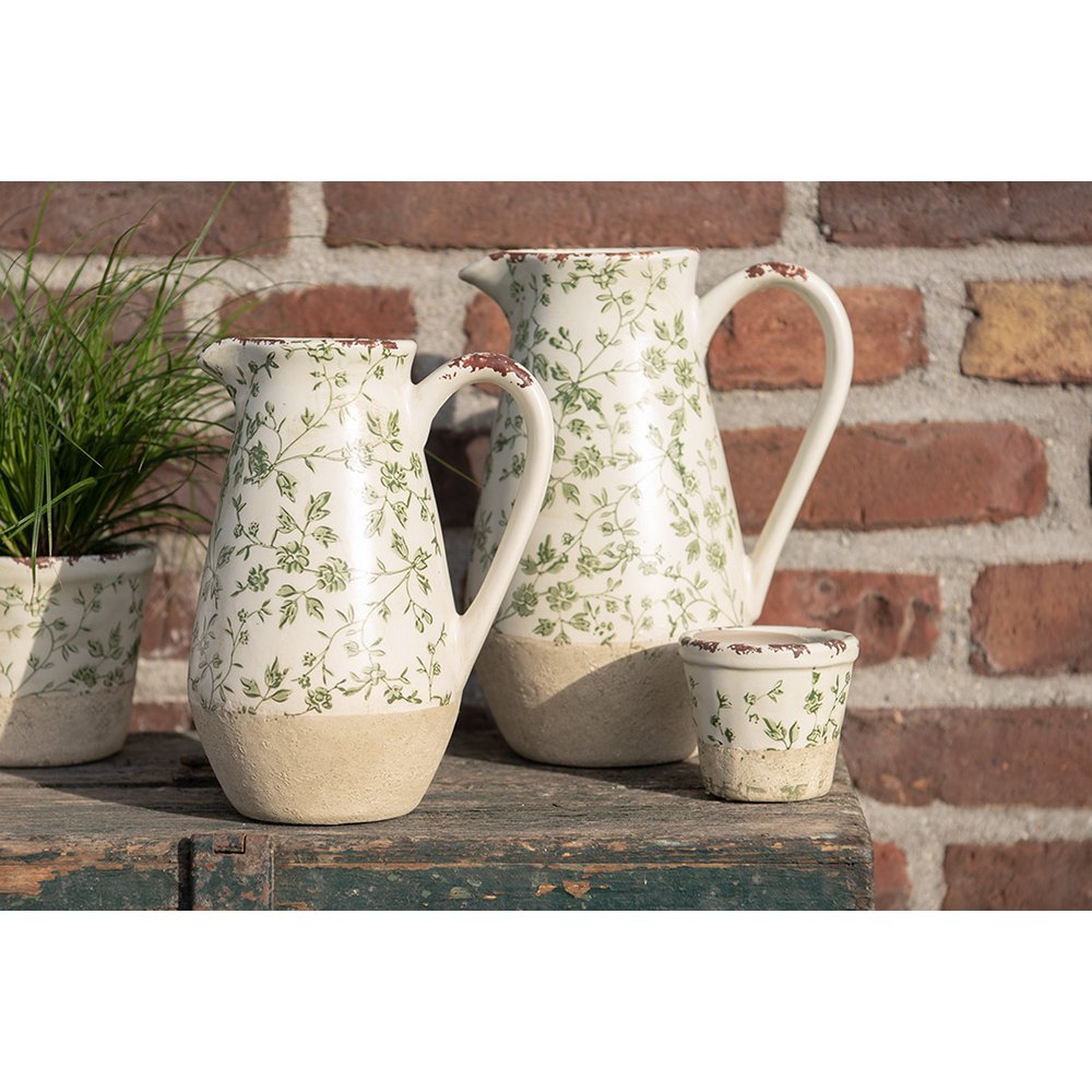 Decoratie Kan 20x14x25 cm Groen Keramiek
