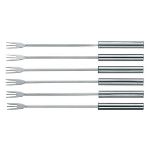 Kela Kitchen - Belana Käse Fonduevors Set 6 Stück - Silber