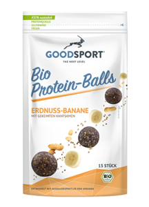 BIO protein balls, peanut banana, sprouted hemp seeds