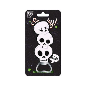 Spookachtige schedels PVC -flesopener