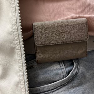 Card Wallet Belt Coin Taupe