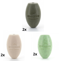 2x Bolsoap Huile d'argan, 2x Verveine broye, 2x Fleur de coton