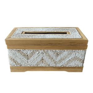 Weiße Taschentuchbox