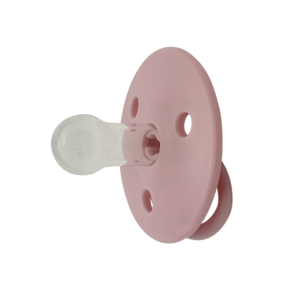 Round Pacifier Silicone 0m Rose 2 pcs