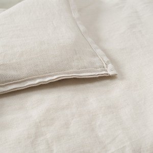 Dekbedovertrek 100% Linnen naturel beige 240x220/260cm