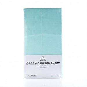 Bio-Spannbettlaken in Türkis