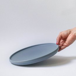 Talerz/pokrywka 22 cm - fiord niebieski mat