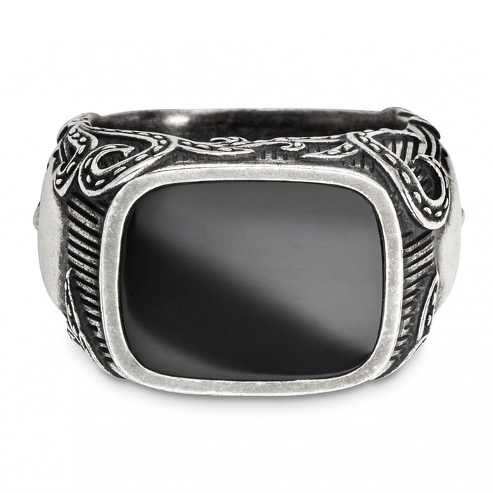925/- Engroshandel Ring Orderchamp schwarz Silber | Onyx Sterling Online