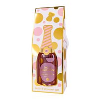 Bath foam and shower gel LET'S CELEBRATE in champagne look, scent: Tea Rose & Velvet