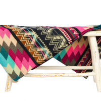 Ecuadorian alpaca blanket | native blanket | Antisana Pink