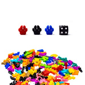 Paw Meeple-Token – Premium-Token für das Upgrade von Brettspiel-Spielstücken
