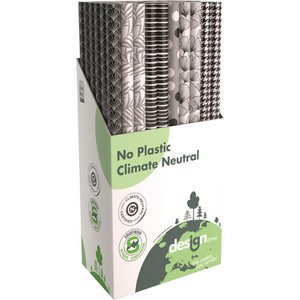 Gift paper black/white roll 200x70cm