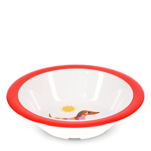 Kinder Melamine Bowl - Sonniger Wursthund