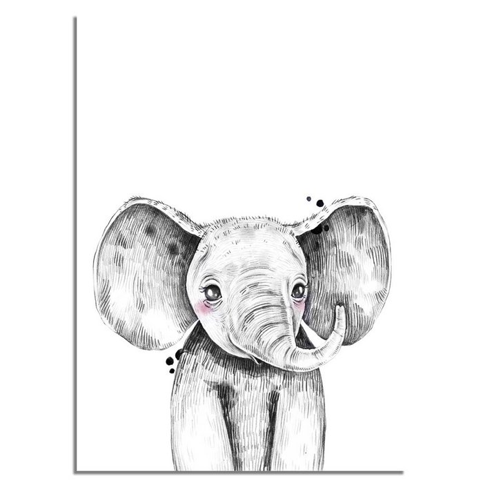 Olifant Kinderkamerposter