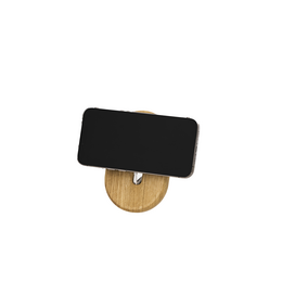  Oak desk shelf mount with MagSafe for iPhone, provides a convenient and stylish way to display and charge your phone.