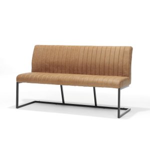 Eetbank Sanne Zwart - Fabric Soft Cognac