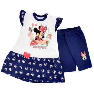 2-tlg. Disney Minnie Mouse Babykleidung Sommer Set für Mädchen (T-shirt, Hose), Blau