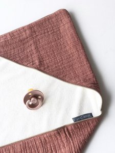 Wickeltuch Mother Nature Dusty Terra/ Weiche Frotteecreme