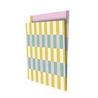 Colorblocking Tijdschriftenzakken 100st 25x34cm retro