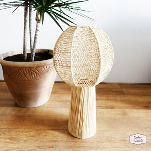 Moroccan Amira raffia lamp
