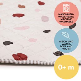Tappetino da gioco trapuntato opaco Hakuna «Coriandoli» 1,5 m