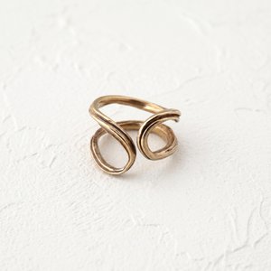 Adjustable Patinated Bronze Ring – Sculptural Organic