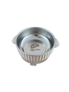 Siliconen schaaltje met RVS inzet – Beige