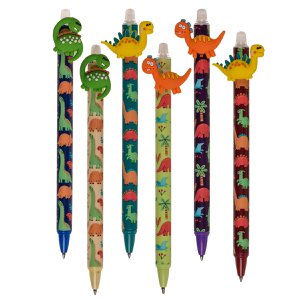 Radierbarer Stift mit Dinosaurier Motiv im Display