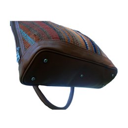 Kilim Leather Baker’s Chocolate Bag
