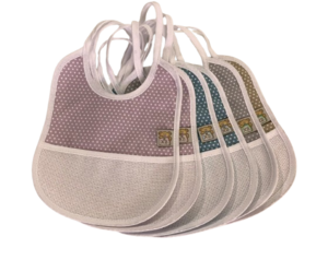 Set van 6 slabbetjes voor kruissteekborduurwerk