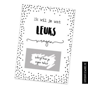 Scratch Cards "DIY - I want to ask you something nice"