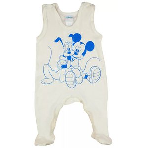 Disney Boys Mickey Mouse Dungarees Raw Blue