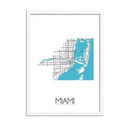 Miami Map poster