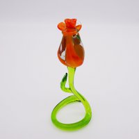 Stehende Rose aus Glas