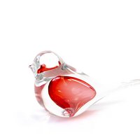 Red Bird of Crystal - ø 15 cm - Handmade