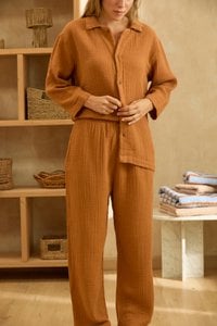Erd-Musselin-Pyjama
