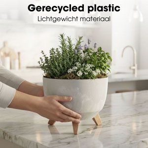 Outdoor planter Doppio Gray