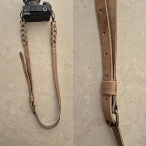 Leather camera belt | Stone