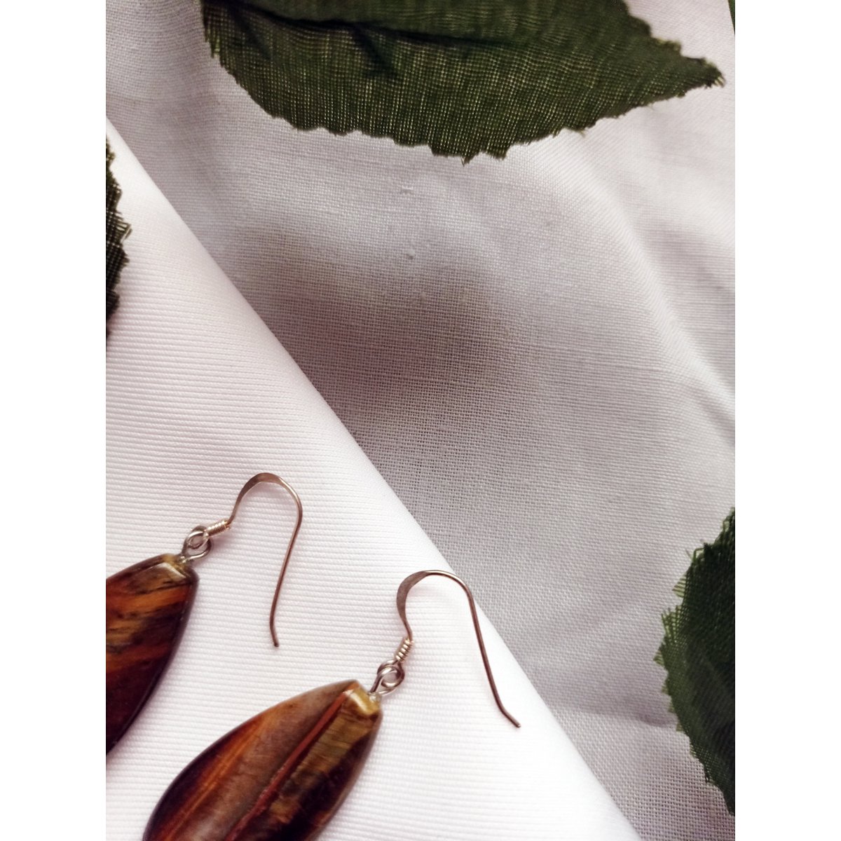 Boucles d'oreilles en argent sterling Tiger Eye, Tiger Eye Teardrops, Tiger Eye Drop Boucles d'oreilles, Boucles d'oreilles en pierres précieuses | par nlanlaVictory