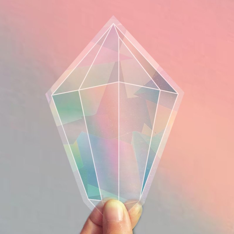 Crystal Rainbowmaker vinduesmærkat / kort - Sæt med 3
